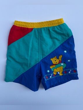 Vintage Pooh Swim Shorts - Size 3T